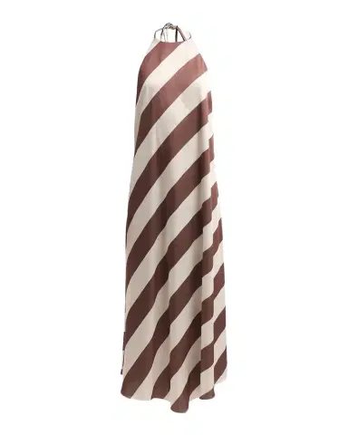 SEROYA Marci Striped Open-Back Midi Dress | Thumbnail 1 SEROYA Marci Striped Open-Back Midi Dress | Thumbnail 1