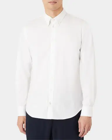 Giorgio Armani Men's Cotton Jersey Sport Shirt | Thumbnail 4 Giorgio Armani Men's Cotton Jersey Sport Shirt | Thumbnail 4