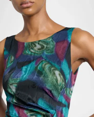 Dries Van Noten Dropps Sleeveless Ruched Ruffle Midi Dress | Thumbnail 5 Dries Van Noten Dropps Sleeveless Ruched Ruffle Midi Dress | Thumbnail 5