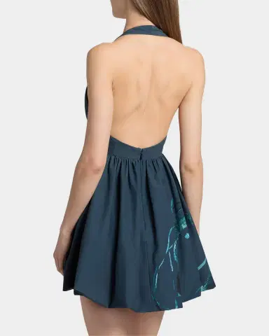 AMUR Renesmee Printed Halterneck Mini Dress | Thumbnail 3 AMUR Renesmee Printed Halterneck Mini Dress | Thumbnail 3