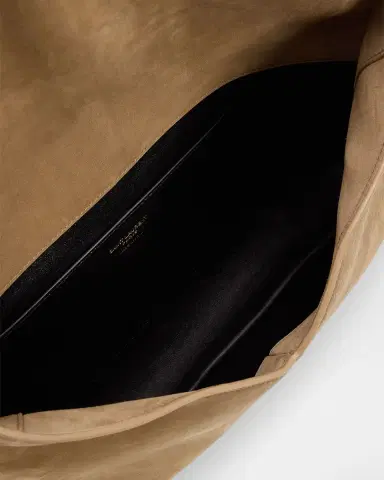 Saint Laurent Large YSL Envelope Pouch Clutch Bag in Suede | Thumbnail 6 Saint Laurent Large YSL Envelope Pouch Clutch Bag in Suede | Thumbnail 6