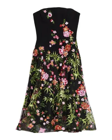 HELSI Blair Strapless Floral Applique Midi Dress | Thumbnail 1 HELSI Blair Strapless Floral Applique Midi Dress | Thumbnail 1