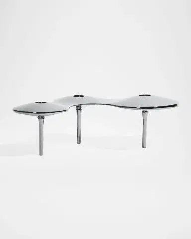 Zaha Hadid Design Cell Stainless Steel Triple Candle Holder | Thumbnail 2 Zaha Hadid Design Cell Stainless Steel Triple Candle Holder | Thumbnail 2