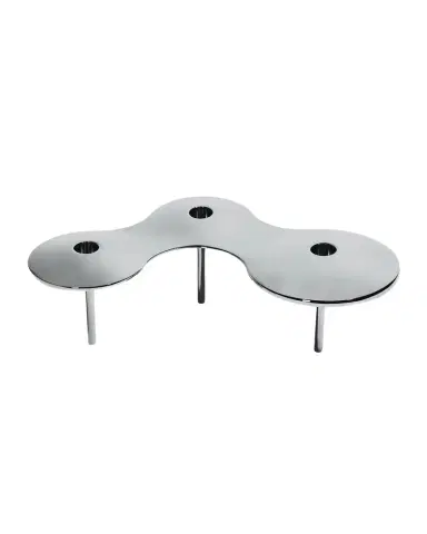 Zaha Hadid Design Cell Stainless Steel Triple Candle Holder | Thumbnail 1 Zaha Hadid Design Cell Stainless Steel Triple Candle Holder | Thumbnail 1