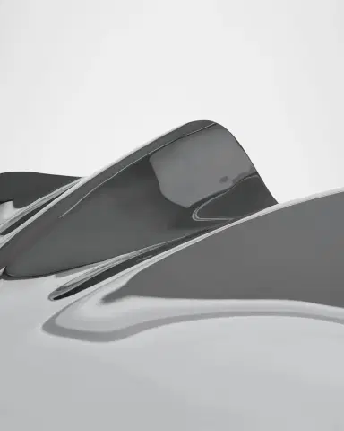 Zaha Hadid Design Serenity Stainless Steel Platter, Medium | Thumbnail 3 Zaha Hadid Design Serenity Stainless Steel Platter, Medium | Thumbnail 3