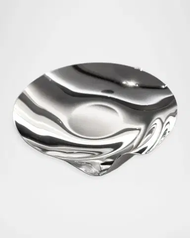 Zaha Hadid Design Serenity Stainless Steel Platter, Medium | Thumbnail 4 Zaha Hadid Design Serenity Stainless Steel Platter, Medium | Thumbnail 4