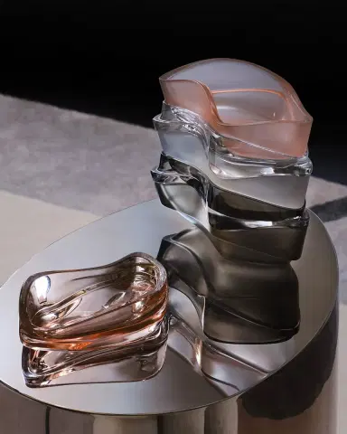 Zaha Hadid Design Plex Stackable Crystal Glass Vessel, 2-Piece Set | Thumbnail 9 Zaha Hadid Design Plex Stackable Crystal Glass Vessel, 2-Piece Set | Thumbnail 9