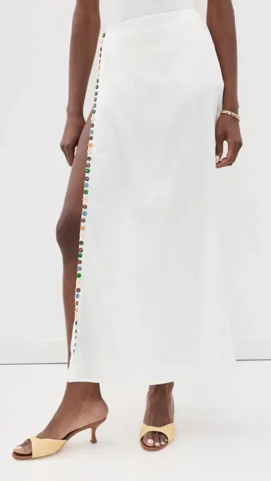 Yellow the Label Romy Linen kort Off White | Thumbnail 2 Yellow the Label Romy Linen kort Off White | Thumbnail 2
