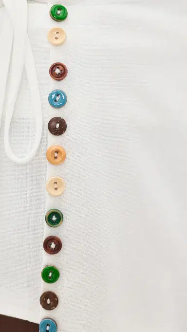 Yellow the Label Romy Linen kort Off White | Thumbnail 6 Yellow the Label Romy Linen kort Off White | Thumbnail 6