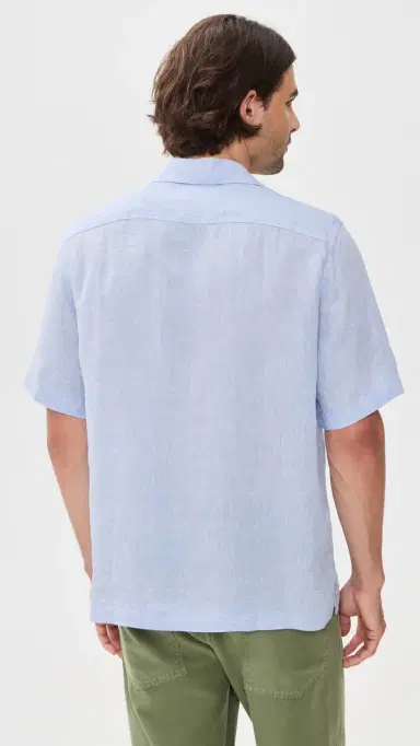 Frescobol Carioca Angelo Linen hirt Baby Blue | Thumbnail 3 Frescobol Carioca Angelo Linen hirt Baby Blue | Thumbnail 3