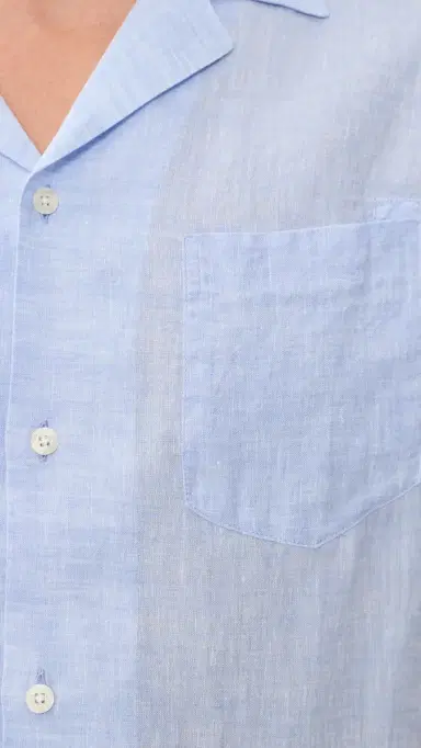 Frescobol Carioca Angelo Linen hirt Baby Blue | Thumbnail 6 Frescobol Carioca Angelo Linen hirt Baby Blue | Thumbnail 6