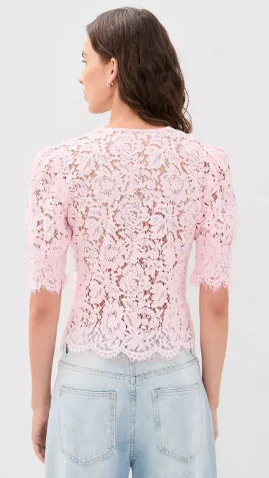 Generation Love Lulu Lace Cascade Blouse Bellini | Thumbnail 3 Generation Love Lulu Lace Cascade Blouse Bellini | Thumbnail 3