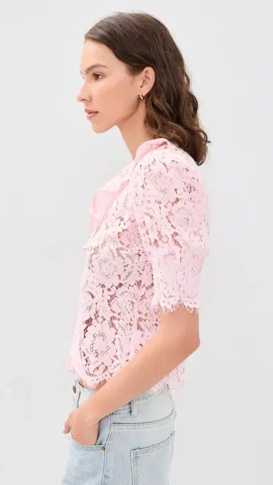 Generation Love Lulu Lace Cascade Blouse Bellini | Thumbnail 4 Generation Love Lulu Lace Cascade Blouse Bellini | Thumbnail 4