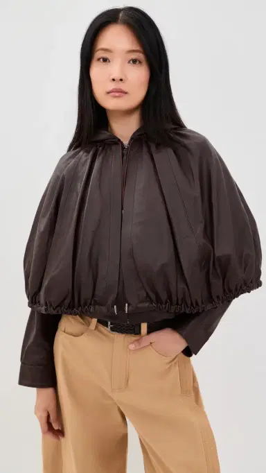 Sea Thompson Leather Cape Jacket | Thumbnail 2 Sea Thompson Leather Cape Jacket | Thumbnail 2