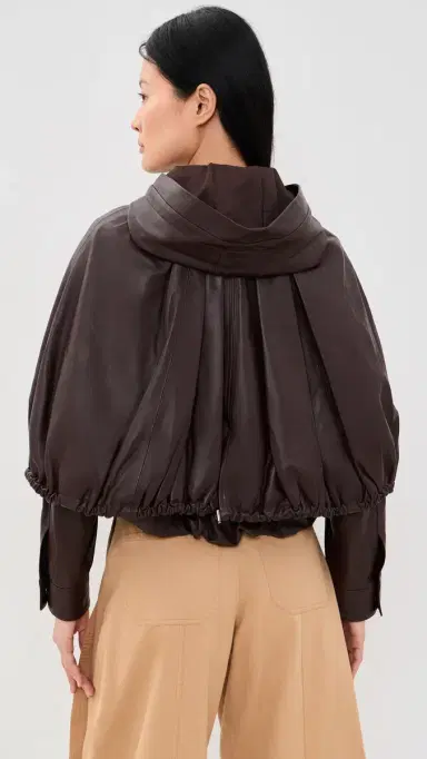 Sea Thompson Leather Cape Jacket | Thumbnail 3 Sea Thompson Leather Cape Jacket | Thumbnail 3