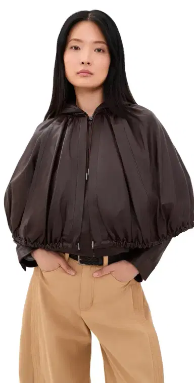 Sea Thompson Leather Cape Jacket | Thumbnail 1 Sea Thompson Leather Cape Jacket | Thumbnail 1