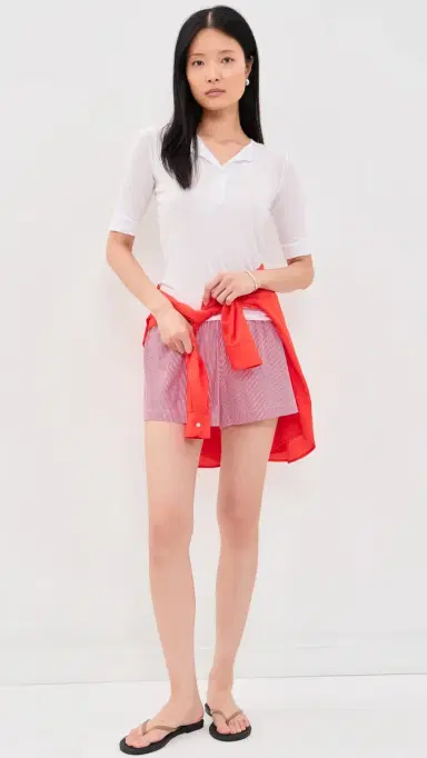 ALL THREE Gaia Tissue Cotton Henley Top | Thumbnail 5 ALL THREE Gaia Tissue Cotton Henley Top | Thumbnail 5