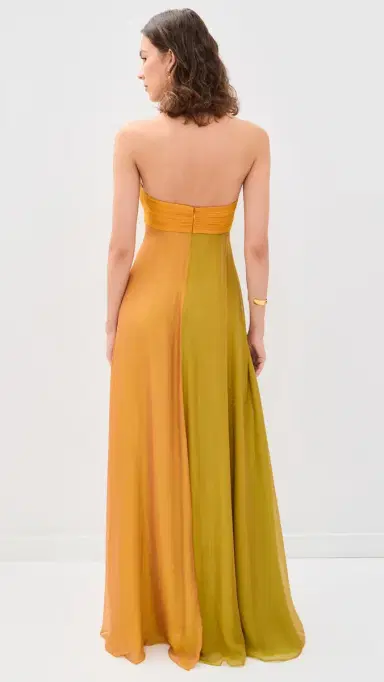 Retrofête Lunaria Chiffon Maxi Dress Iridescent ulti | Thumbnail 3 Retrofête Lunaria Chiffon Maxi Dress Iridescent ulti | Thumbnail 3