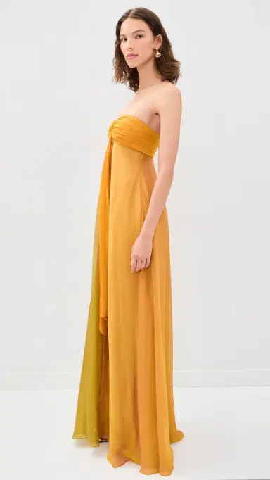 Retrofête Lunaria Chiffon Maxi Dress Iridescent ulti | Thumbnail 4 Retrofête Lunaria Chiffon Maxi Dress Iridescent ulti | Thumbnail 4