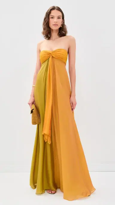 Retrofête Lunaria Chiffon Maxi Dress Iridescent ulti | Thumbnail 5 Retrofête Lunaria Chiffon Maxi Dress Iridescent ulti | Thumbnail 5