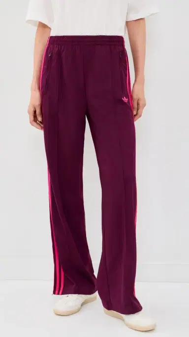 Adidas Firebird Loose Track Pants Maroon/Power Pink S | Thumbnail 2 Adidas Firebird Loose Track Pants Maroon/Power Pink S | Thumbnail 2