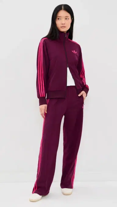 Adidas Firebird Loose Track Pants Maroon/Power Pink S | Thumbnail 5 Adidas Firebird Loose Track Pants Maroon/Power Pink S | Thumbnail 5