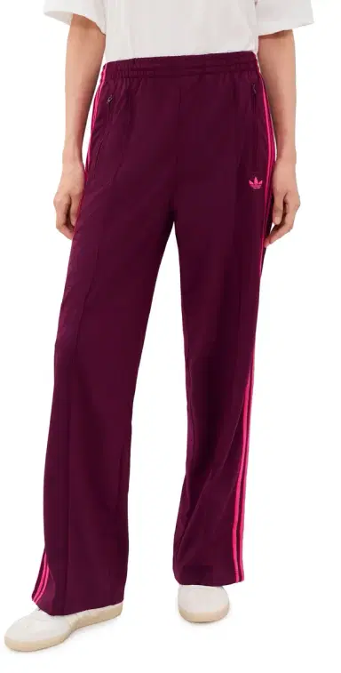 Adidas Firebird Loose Track Pants Maroon/Power Pink S | Thumbnail 1 Adidas Firebird Loose Track Pants Maroon/Power Pink S | Thumbnail 1