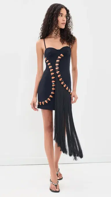 PatBo Delya Knit Beaded Fringe Mini Dress | Thumbnail 2 PatBo Delya Knit Beaded Fringe Mini Dress | Thumbnail 2