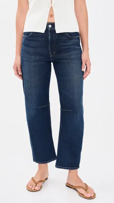 Madewell Darted Barrel Jeans Midnight Stone Wash | Thumbnail 2 Madewell Darted Barrel Jeans Midnight Stone Wash | Thumbnail 2
