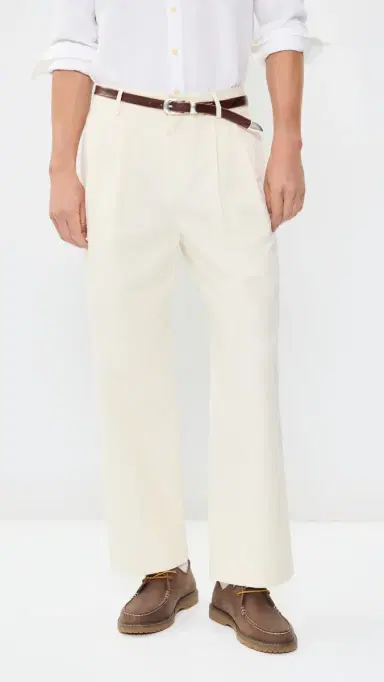 PS Paul Smith Double Pleat Trousers Natural | Thumbnail 2 PS Paul Smith Double Pleat Trousers Natural | Thumbnail 2