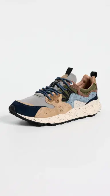 Flower Mountain Yamano 3 Sneakers Navy/Light Brown/Grey | Thumbnail 2 Flower Mountain Yamano 3 Sneakers Navy/Light Brown/Grey | Thumbnail 2
