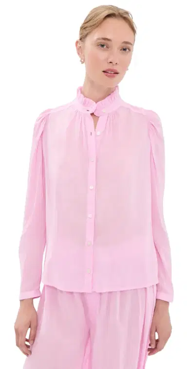 ALIX OF BOHEMIA Artemis Button Down Shirt ight Pink | Thumbnail 1 ALIX OF BOHEMIA Artemis Button Down Shirt ight Pink | Thumbnail 1