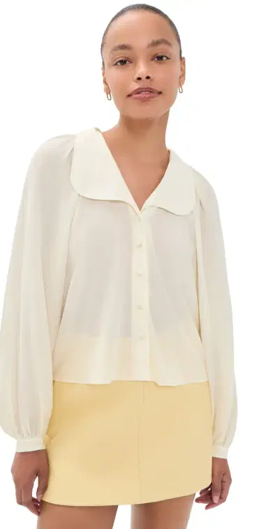 Frame The ilk Gala Shirt Cream | Thumbnail 1 Frame The ilk Gala Shirt Cream | Thumbnail 1