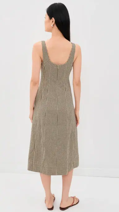 Madewell Seamed Scoopneck Midi Dress | Thumbnail 3 Madewell Seamed Scoopneck Midi Dress | Thumbnail 3