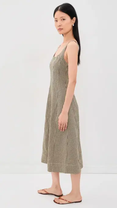 Madewell Seamed Scoopneck Midi Dress | Thumbnail 4 Madewell Seamed Scoopneck Midi Dress | Thumbnail 4