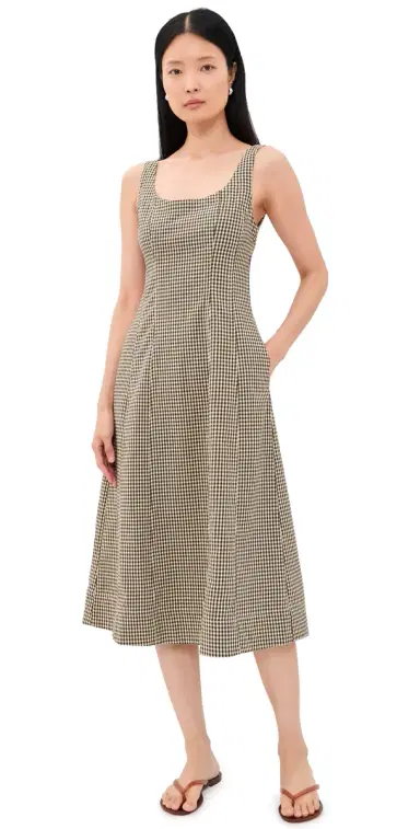 Madewell Seamed Scoopneck Midi Dress | Thumbnail 1 Madewell Seamed Scoopneck Midi Dress | Thumbnail 1