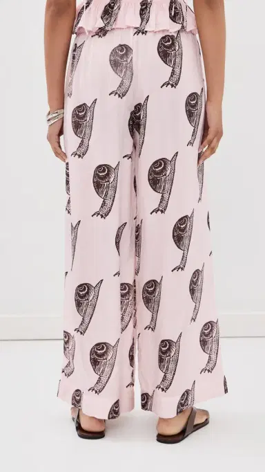 ALIX OF BOHEMIA Margie Snail Study Silk Pants Light Pink | Thumbnail 3 ALIX OF BOHEMIA Margie Snail Study Silk Pants Light Pink | Thumbnail 3