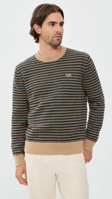 Lacoste Point Fantaisie Crew Sweater | Thumbnail 2 Lacoste Point Fantaisie Crew Sweater | Thumbnail 2