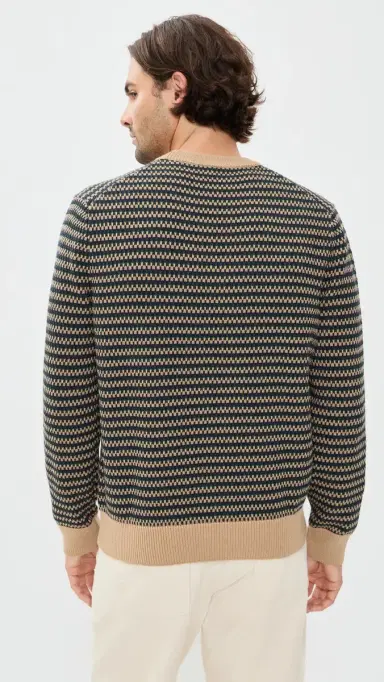 Lacoste Point Fantaisie Crew Sweater | Thumbnail 3 Lacoste Point Fantaisie Crew Sweater | Thumbnail 3