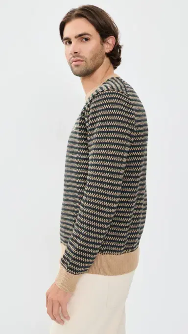 Lacoste Point Fantaisie Crew Sweater | Thumbnail 4 Lacoste Point Fantaisie Crew Sweater | Thumbnail 4