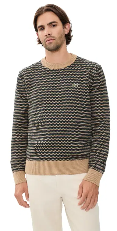 Lacoste Point Fantaisie Crew Sweater | Thumbnail 1 Lacoste Point Fantaisie Crew Sweater | Thumbnail 1