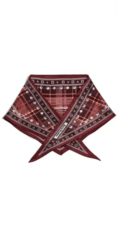Acne Studios Volta Triangle Check Scarf | Thumbnail 1 Acne Studios Volta Triangle Check Scarf | Thumbnail 1
