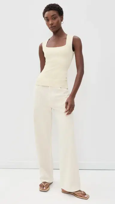 DL1961 Ribbed quare Tank Top | Thumbnail 5 DL1961 Ribbed quare Tank Top | Thumbnail 5
