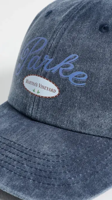 PARKE Martha's Vineyard Baseball Cap Washed Navy One Size | Thumbnail 5 PARKE Martha's Vineyard Baseball Cap Washed Navy One Size | Thumbnail 5