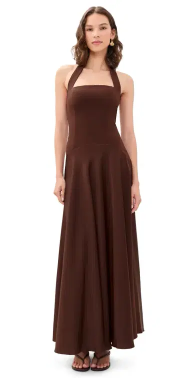 Runaway The Label Odina Maxi Dress Chocolate | Thumbnail 1 Runaway The Label Odina Maxi Dress Chocolate | Thumbnail 1