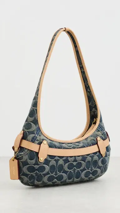 Coach Belted Ergo Signature Jacquard Shoulder Bag 26 Denim One Size | Thumbnail 4 Coach Belted Ergo Signature Jacquard Shoulder Bag 26 Denim One Size | Thumbnail 4