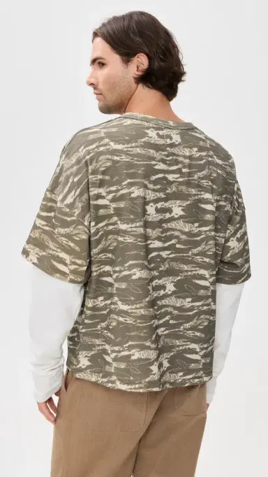 Rhude Tiger Camo Double-Layered Tee | Thumbnail 3 Rhude Tiger Camo Double-Layered Tee | Thumbnail 3
