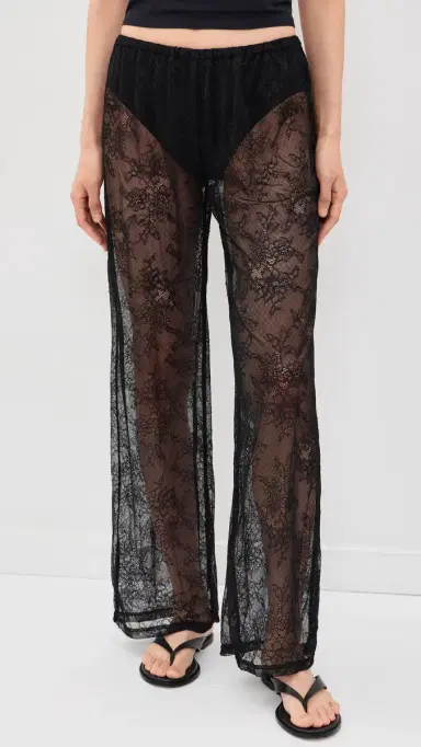 Runaway The Label Moda traight Lace Pants Black | Thumbnail 2 Runaway The Label Moda traight Lace Pants Black | Thumbnail 2