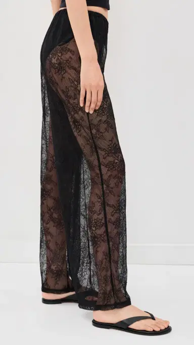 Runaway The Label Moda traight Lace Pants Black | Thumbnail 4 Runaway The Label Moda traight Lace Pants Black | Thumbnail 4