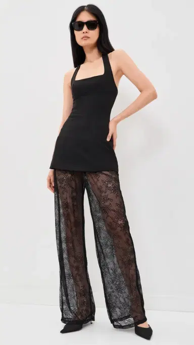 Runaway The Label Moda traight Lace Pants Black | Thumbnail 5 Runaway The Label Moda traight Lace Pants Black | Thumbnail 5